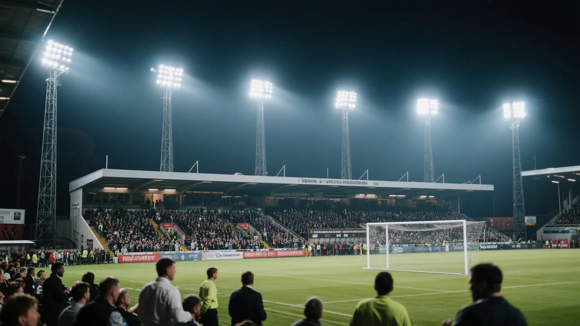 体育赛事现场灯光与观众